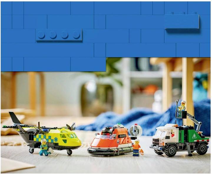 Image du produit LEGO Kombinationsset mit Flugzeug, Wartungsfahrzeug und Luftkissenboot (60505, LEGO City)