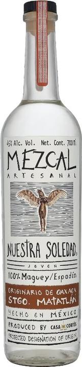 Immagine prodotto Nuestra Soledad Mezcal Joven Santiago Matatlán (1 x 70 cl)