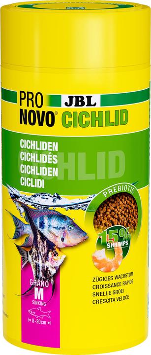 JBL Aquaristik und Terraristik ProNovo CICHLID GRANO M 1000ml (Cichlids, 1000 ml)