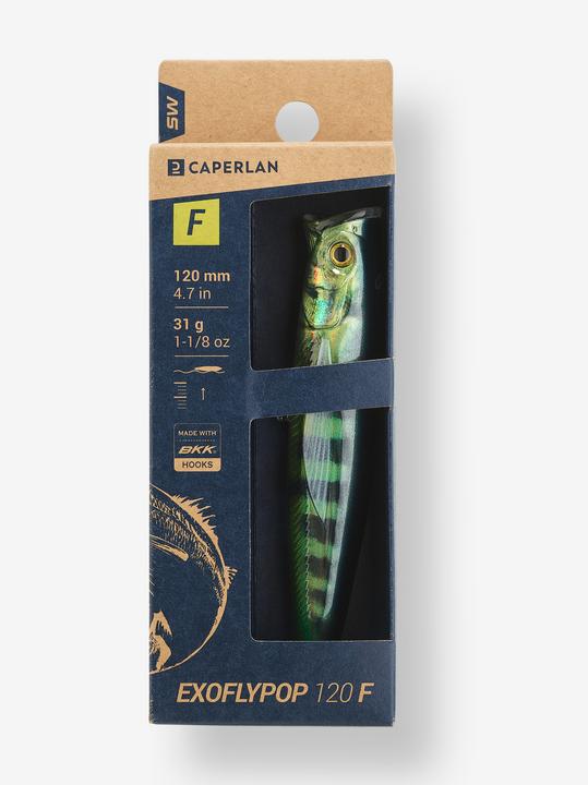 Immagine prodotto Caperlan Oberflächenköder Popper Exofly Pop 12 cm bonito Meeresangeln