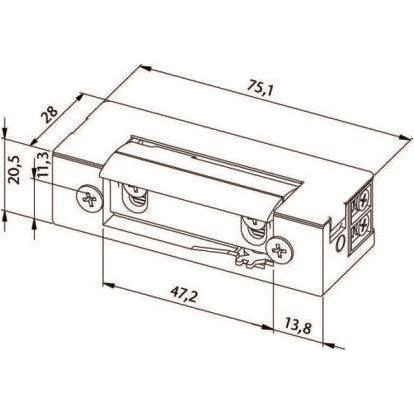 Thumbnail - Abus, Türöffner + Türschliesser, ET80 Elektrischer Türöffner (Glastür, Indoor)