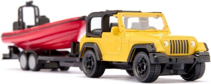 Produktbild Siku 1658 Jeep mit Boot