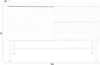 Immagine prodotto Zuiver Credenza Cayo Alta (124 x 40 x 75 cm)