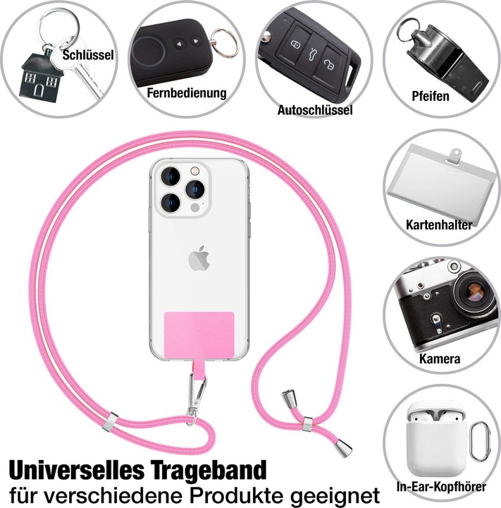 Productafbeelding Nalia Universele mobiele telefoonketting met pad