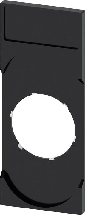 Produktbild Siemens Schildträger Doppeltaster,schwarz 3SU1900-0AK10-0AA0