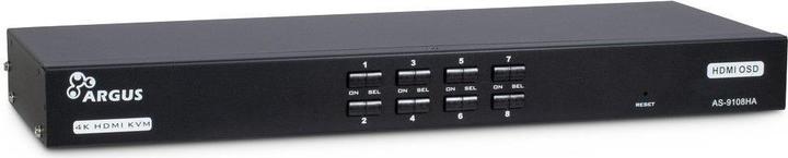 Intertech Commutateur KVM AS-9108HA Rackmount HDMI, 8xHDMI/USB