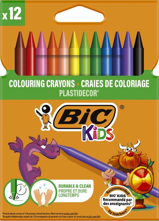 Produktbild Bic Kids Plastidecor Farbe Kreide (12x)