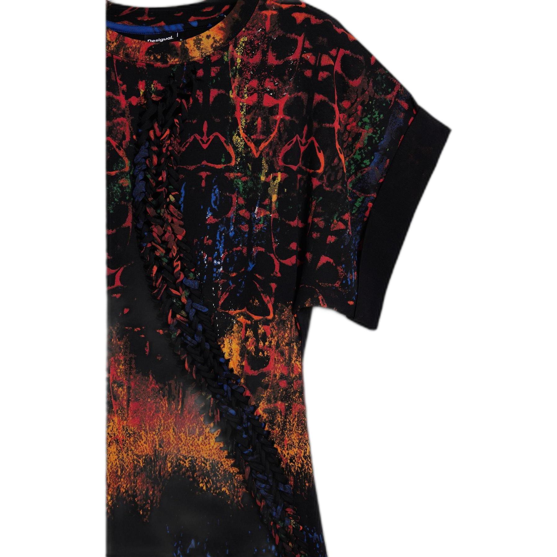 Desigual Donna Rosso/Nero Donne, Vestiti, Lacroix, (M)