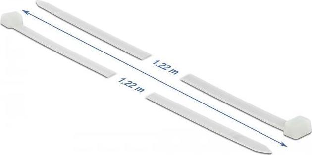 Actual product image Delock Cable tie L 1220 x W 9 mm 10 pieces white (1220 mm, 10 pcs.)