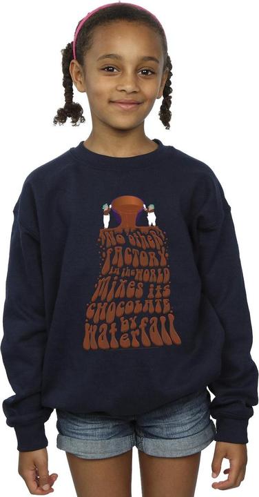 Produktbild Willy Wonka & the Chocolate Factory Chocolate Waterfall Sweatshirt Mädchen (128)
