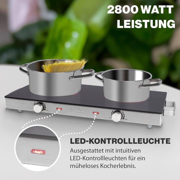 Produktbild Nenurodyta Proficook electric stove PC-DKP 1211 2 burners 2800W