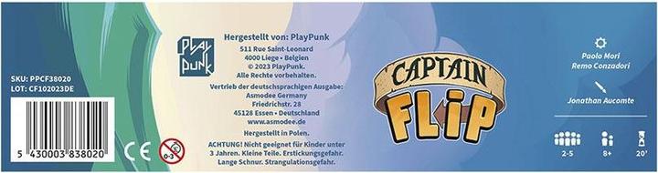 Image du produit Asmodée Capitaine Flip (Allemand, 2 - 5 Joueur)