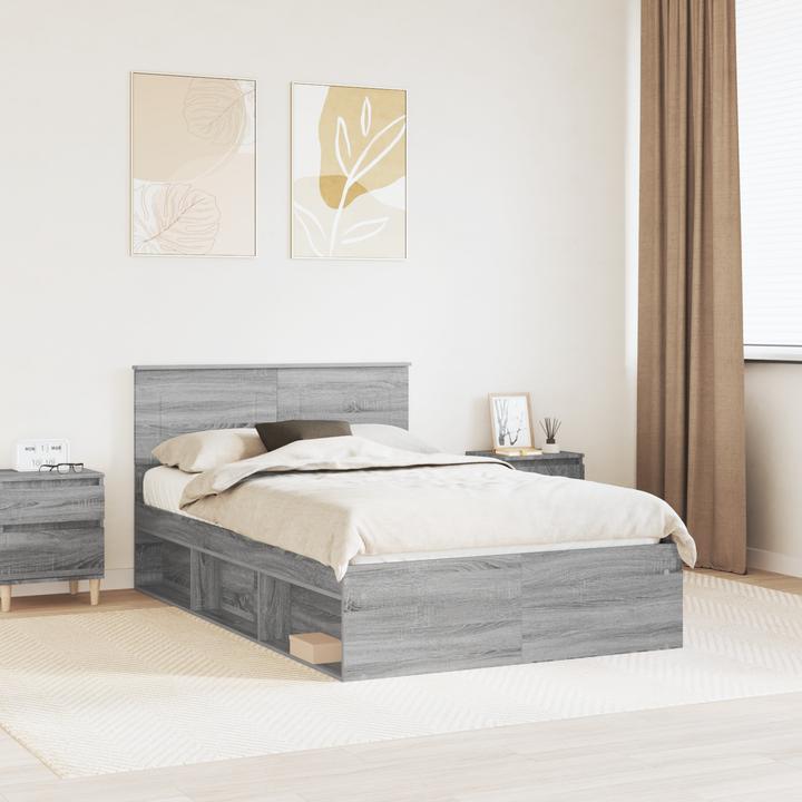 Actual product image vidaXL Modernes Bett (135 x 190 cm)