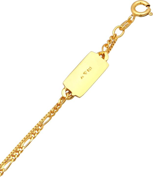 Produktbild Kuzzoi Halskette Herren Layer Figaro Venezianer Platte 925 Silber (925er Sterling Silber, 50 cm)