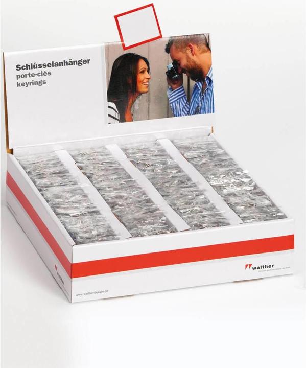 Image du produit Walther 1x100 Porte-clés acrylique 3,5x4,5 en présentoir MR192