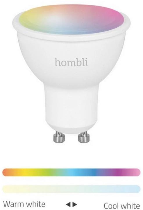 Actual product image Hombli Smarte Glühbirne (GU10, 4.50 W, 385 lm, 2 x, F)