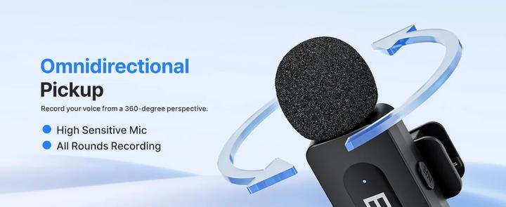 Image du produit Boya BY-V3 Microphone sans fil Combo 2,4 GHz