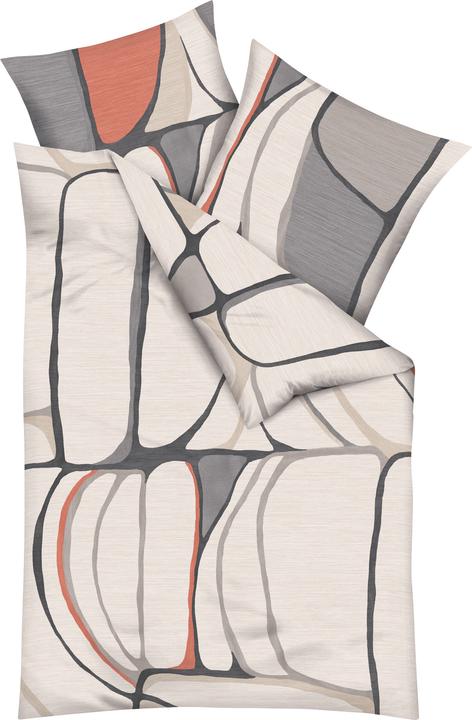 Actual product image Kaeppel Biber bed linen Opalith natural (Duvet cover, 155x220 cm + 80x80 cm)