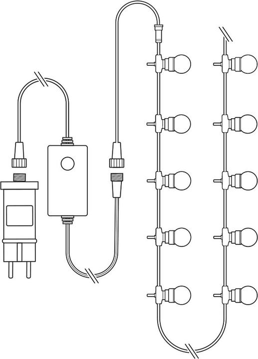 Produktbild Nedis SmartLife Dekorative LED Wi-Fi RGB 20 LED"s 10 m Android™ / IOS (10 m)