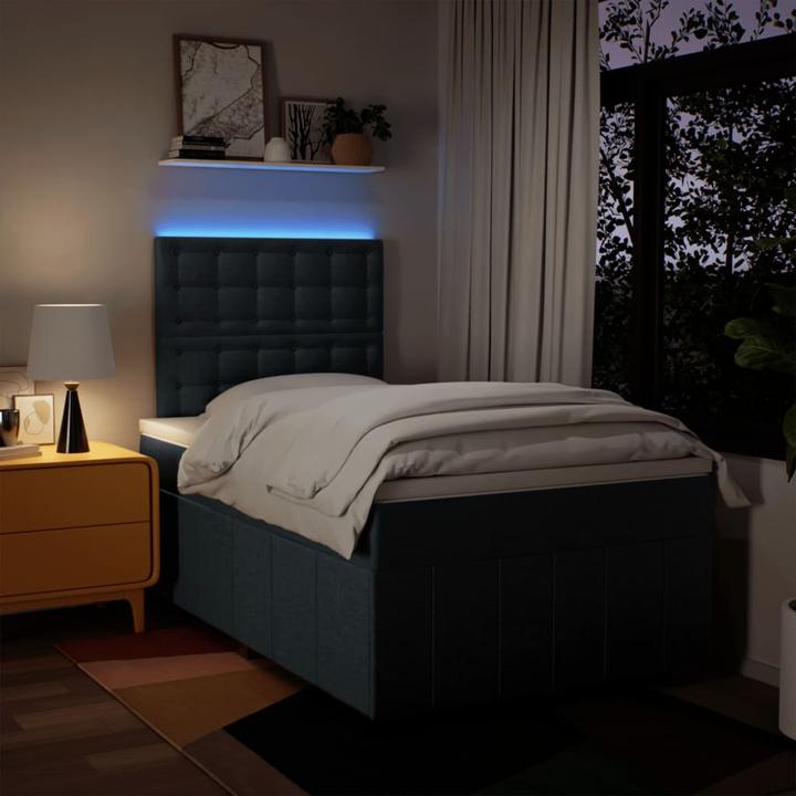 Produktbild vidaXL Bo x springbett mit Matratze 120 x 200 cm Stoff (120 x 200 cm)