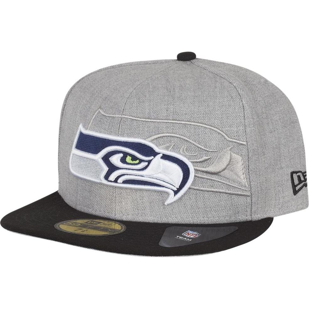 New Era, Herren, Cap, 59Fifty Cap - SCREENING III Seattle Seahawks - 8, Grau, (8)
