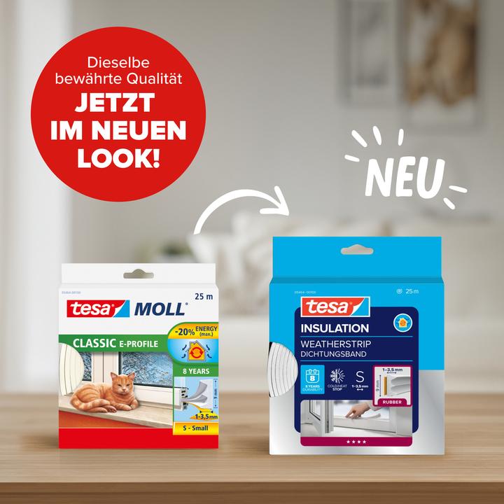 Actual product image tesa tesamoll E-Profile rubber seal (0.30 kg, White)