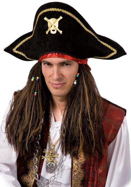 Actual product image Carnival Toys Pirate wig with bandana and hat