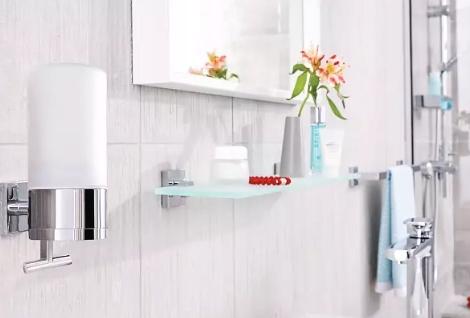 Actual product image tesa DELUXXE toilet roll holder incl. adhesive solution without drilling