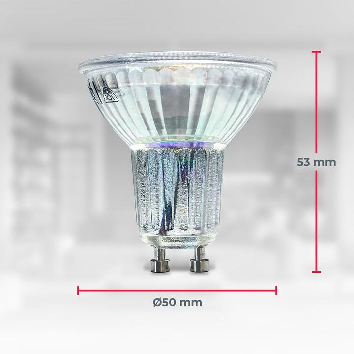 Actual product image B.K.Licht LED bulbs, set of 10, GU10/5W/400lm (GU10, 400 lm, 10x)