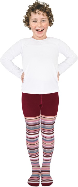 Produktbild Normani Kinder-Ringel-Thermostrumpfhose (74/80)