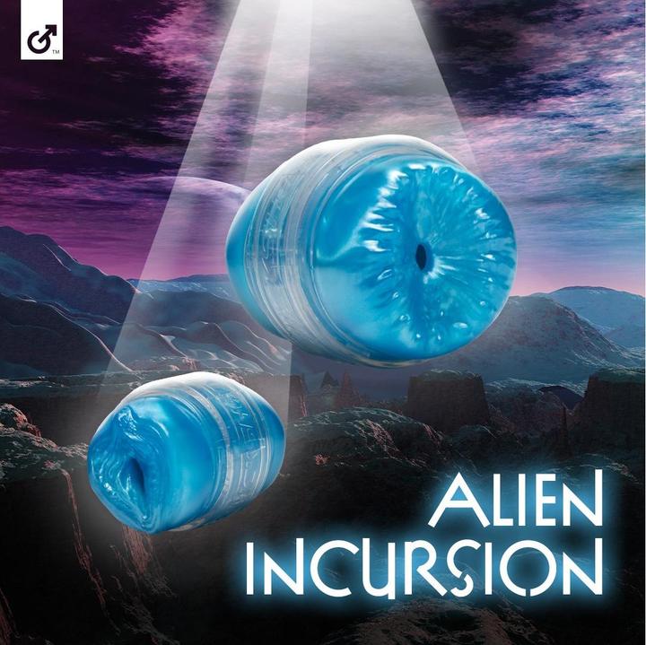 Actual product image Fleshlight Alien Blau