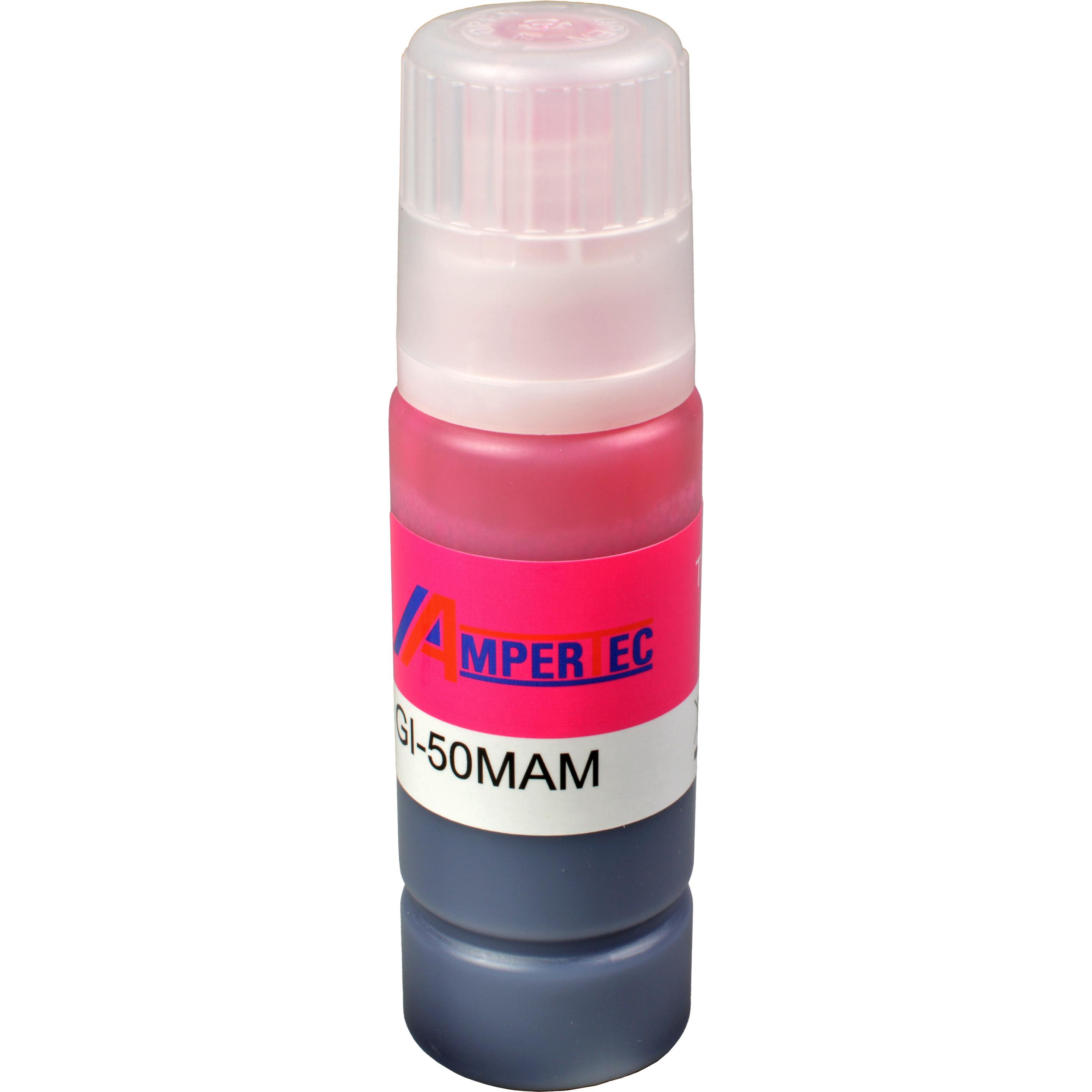 Ampertec, Druckerpatrone, Tinte ersetzt Canon GI-50M 3404C001 magenta (M)