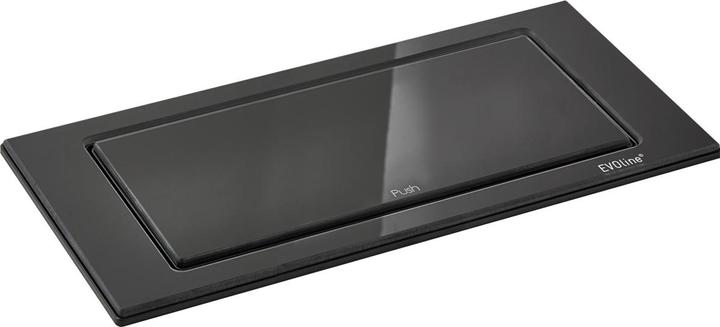 Productafbeelding Evoline BackFlip, Glas, zwart, Schuko