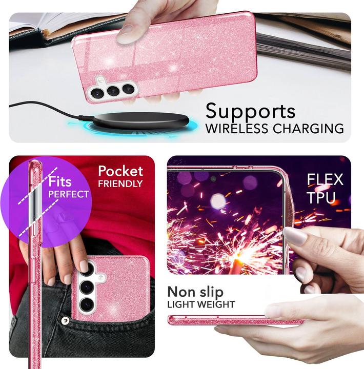 Image du produit Nalia Étui hybride pailleté (Samsung Galaxy S24+)