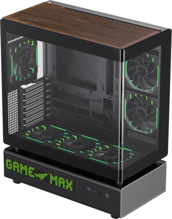 Actual product image GameMax Boitier Moyen Tour ATX N90 ARGB avec panneaux vitrés (Noir) (ATX, ITX, Mini-ATX)