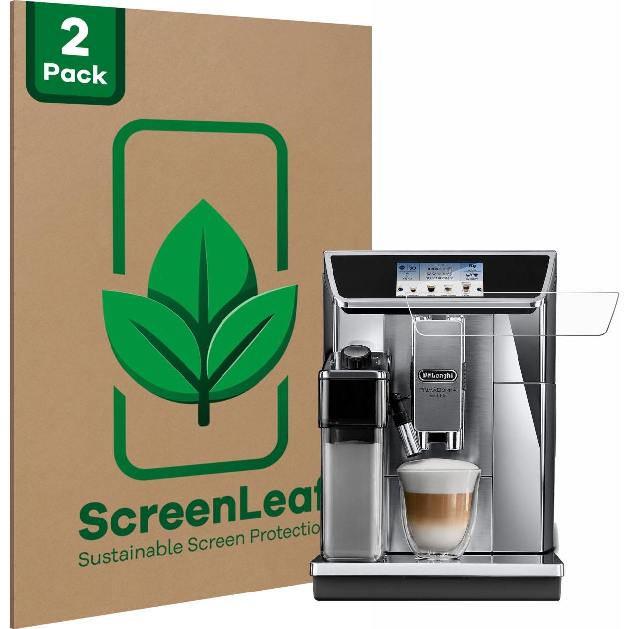 ScreenLeaf Schutzfolie nachhaltiger Displayschutz Displayschutzfolie Folie Klar Transparent, Zubehör Kaffeemaschinen, Tr...