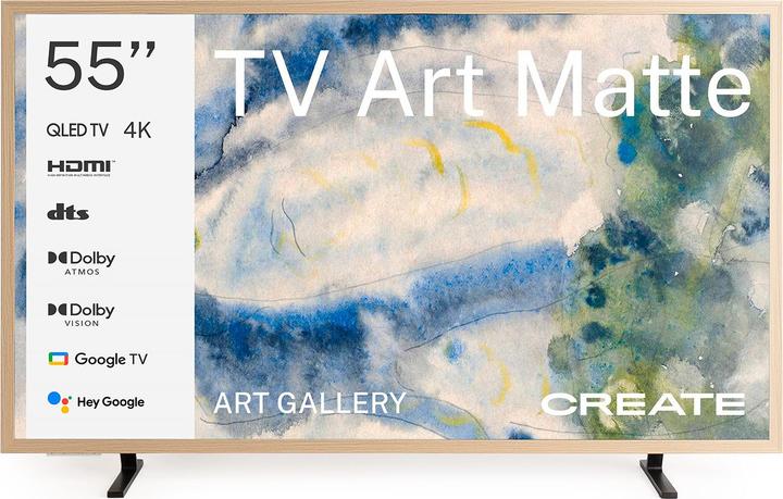 Immagine prodotto Create TV ART MATTE - Smart TV QLED 4K (55", LED, QLED, 4K)