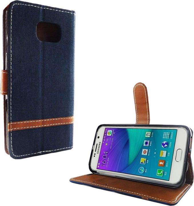 Produktbild König Design Hülle Handy Schutz für Samsung Galaxy S6 Edge Case Cover Tasche Wallet Etui Neu (Samsung Galaxy S6 Edge)