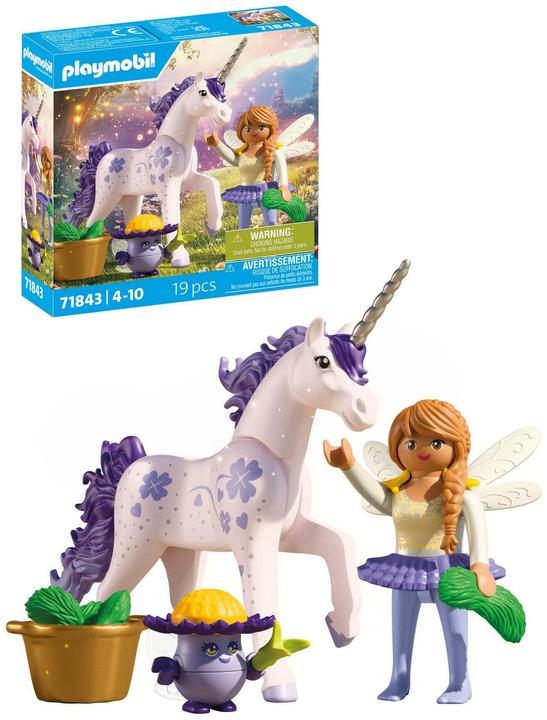 Image du produit Playmobil Licorne Lavande Avec Fee (71843, Playmobil Princess Magic)