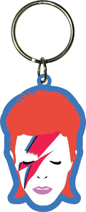 Actual product image Universal Textiles David Bowie Aladdin Sane keyring pendant