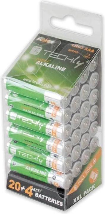 Actual product image Techly LR03 AAA 1.5V Disposable Battery Alkaline (24 pcs., AAA)