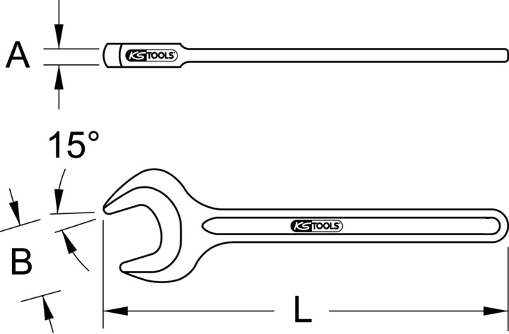 Immagine prodotto KS Tools Chiave aperta BRONZEplus (125 mm)