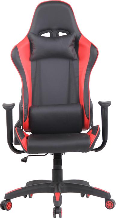 Produktbild Swisshandel24 Bürostuhl Sindel Kunstleder, schwarz/rot (48 - 58 cm)