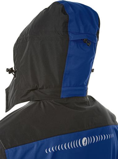 Actual product image Magni Rain jacket Plus cornflower blue/black size S Fortis Elements