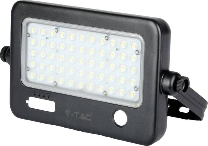 Produktbild V-TAC VT78810 10W LED Solar Fluter Abnehmbarer schwarzer Körper 4000K (1100 lm, IP65)