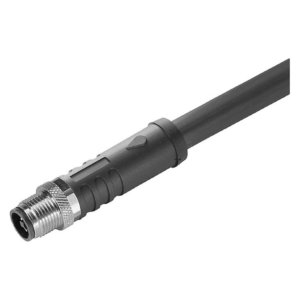 Weidmüller 2050640150 Sensor-/Aktor-Steckverbinder konfektioniert M12 Stecker 1.50 m Polzah, Elektronikkabel + Stecker, Schwarz