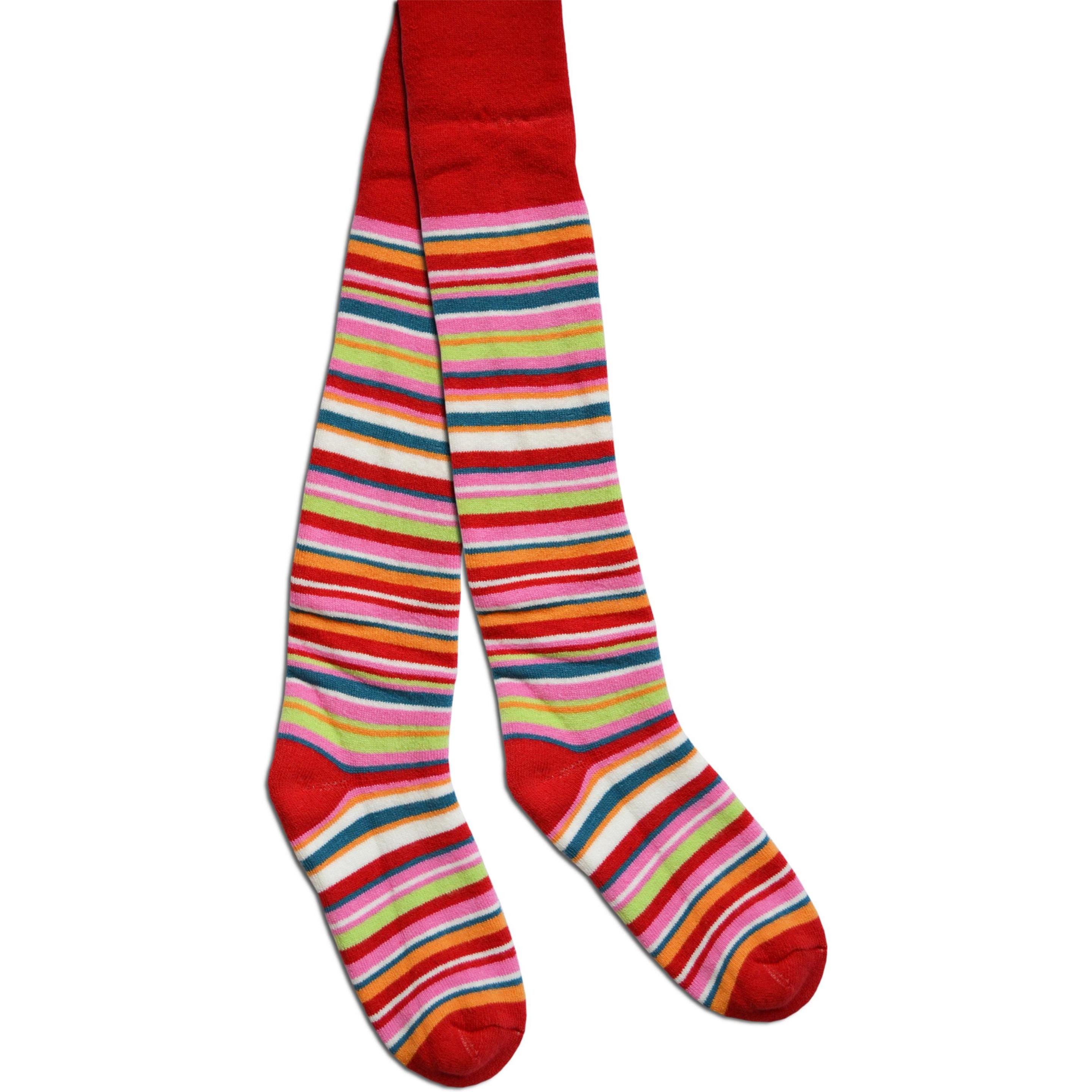 Normani, Herren, Strümpfe, Kinder-Ringel-Thermostrumpfhose, Rot, (86/92)