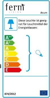 Label énergétique Ferm Living Arum (E14)