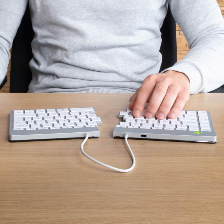 Productafbeelding R-Go Tools R-Go Split Break Ergonomisch Toetsenbord Azerty (Fr) Bluetooth W (FR, Draadloze)