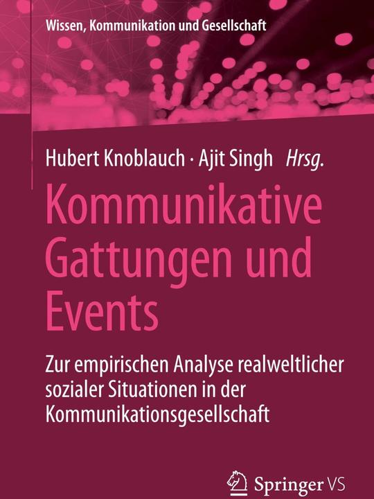 Produktbild Kommunikative Gattungen und Events (Deutsch, Hubert Knoblauch, Ajit Singh, 2023)